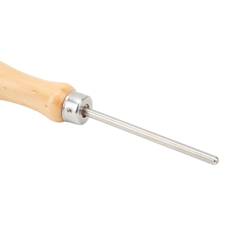 Racket Stringing Awl Portable Universal Wooden Handle Racquet Threading Tool