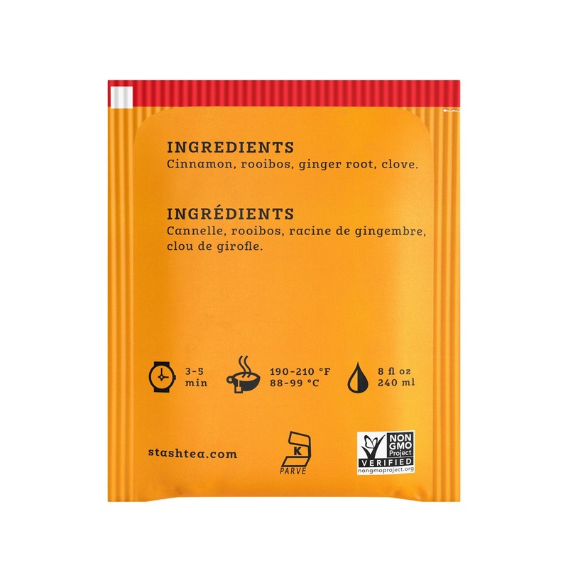 Stash Tea Spice Dragon Red Chai Herbal Tea, Caffeine Free,