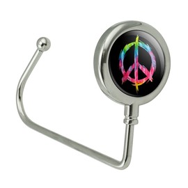 GRAPHICS & MORE Tie Dye Peace Sign Purse Bag Hanger Holder Hook