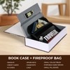 Book Safe with Combination Lock, Hidden Safe (9.5 x 6.2