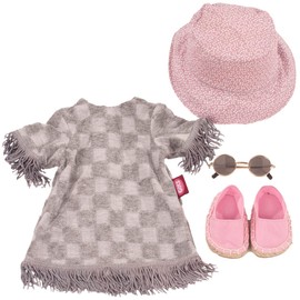 Götz 3403505 Combination Beach in Style Doll Clothing Size XL 5-Piece Clothing and Accessory Set for Standing Dolls 45 - 50 cm