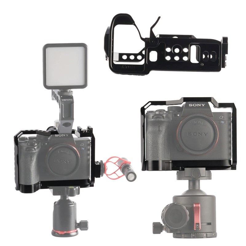 WEPOTO Camera Cage for Sony Alpha 7S III / A7S