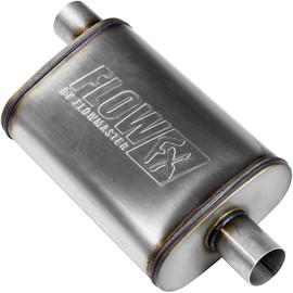 Flowmaster FlowFX Muffler 409S (2 Pack), 2.25 Offset In/ 2.25 Center Out - Moderate Sound