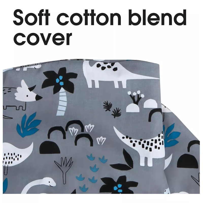 Boppy Cojin de lactancia Boppy Pillow color Gris Dinosaurios