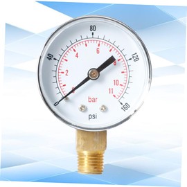 TEHAUX 3pcs Psi Npt Pressure Gauge High Precision Bar Gauge for Oil Gas Measurement Read Markings
