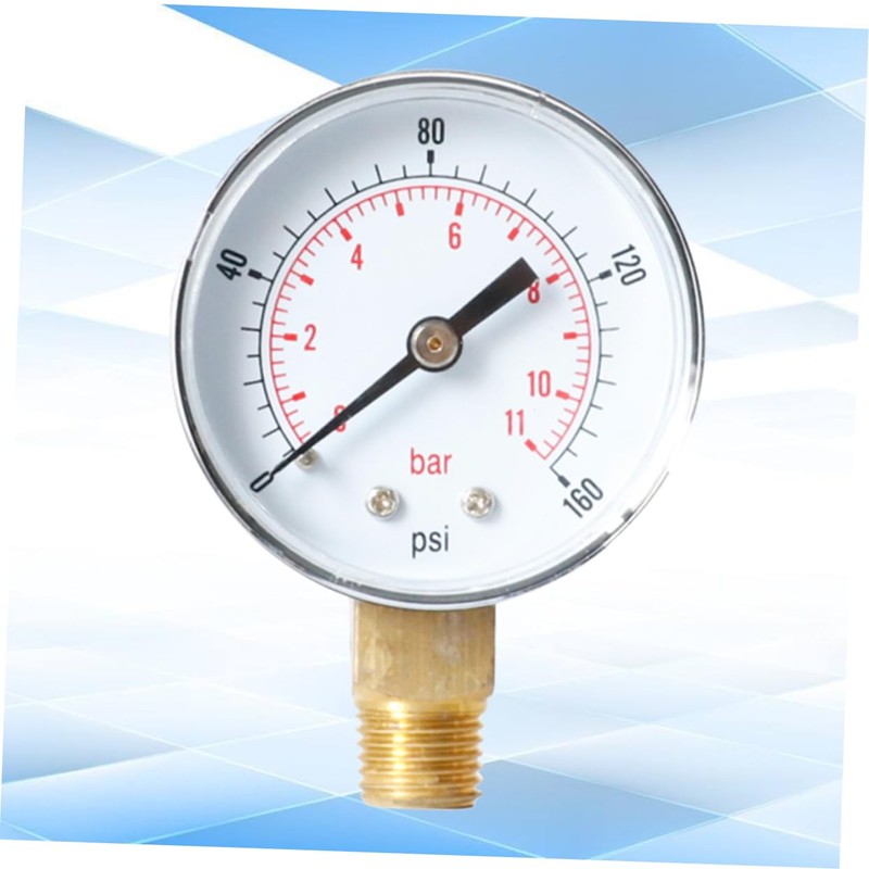 TEHAUX 3pcs Psi Npt Pressure Gauge High Precision Bar Gauge