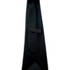 TigerTie - Wide designer tie in black plain colour -
