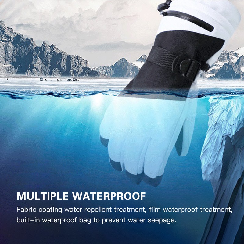 Ski Gloves Snow Gloves Mens Womens Waterproof & Windproof Touchscreen
