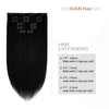 Clip in Hair Extensions 70G Dark Brown 100% Remy Human
