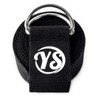 Black Metal D-Ring Buckle Yoga Studio Belt 2.5M