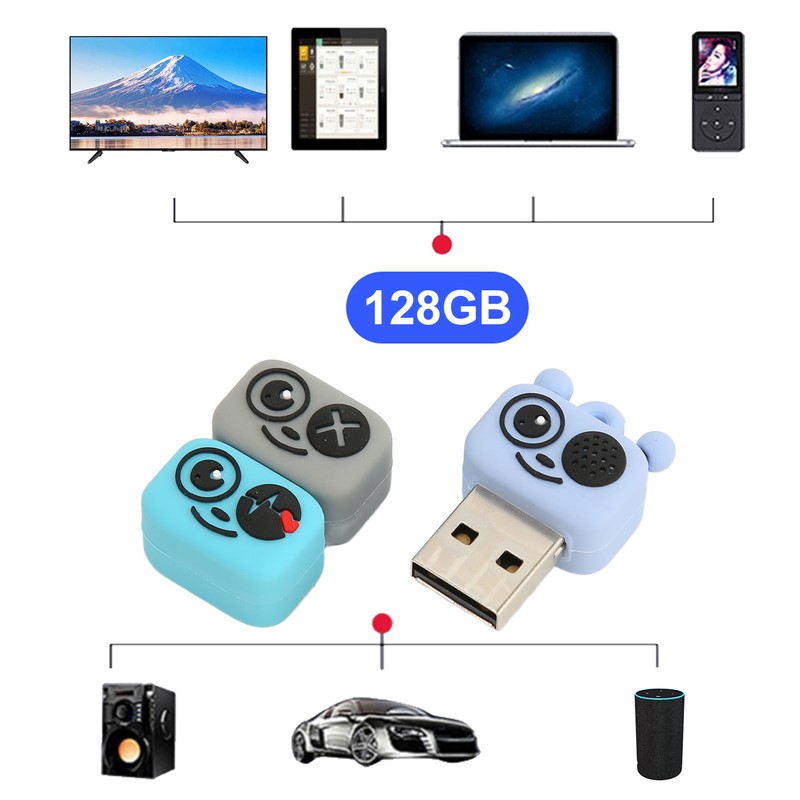 Flash Drive PVC Cartoon Bee Style USB 2.0 Standard Hot