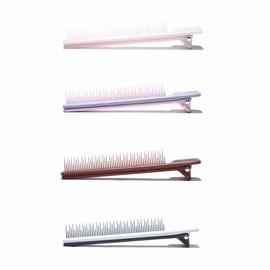 ColorBow Teasing Clip Comb (5 Pack) Hair Coloring Styling Tools for Highlights Balayage Ombré Trimming Cutting Flat Iron Guide - Hair Straightener Comb - Flat Iron Comb - Straightening Comb