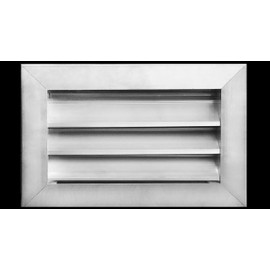 HVAC Premium 18"W x 6"H Aluminum Exterior Gable Louver Vent for Walls & Crawlspace - Weather-Resistant Air Grille with Screen Mesh - [Outer Dimensions 19.75"W x 7.75"H]