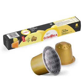 Gimoka Espresso Pods Lemon Tea 100 Aluminum Capsules Compatible with Nespresso