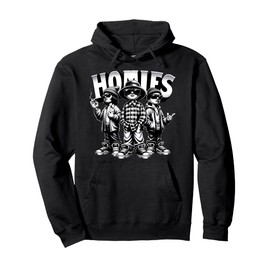 Cool Urban Cultura Chicano Latino Mexican Pride Homies Pullover Hoodie