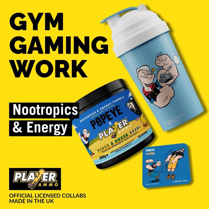 PLAYER AMMO X POPEYE | Mango and Guava Energy Powder