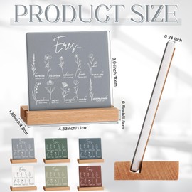 Sieral 6 Packs Spanish Christian Desk Decor Regalos Cristianos En Español Motivational Office Desk Signs Aesthetic Mother's Day Christian Gifts for Christian Women Friends Church Secretaries Staff