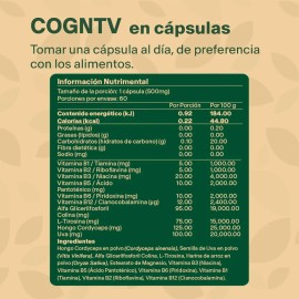 Vitalbotanics Nootropico Con Hongo Melena Leon Con 60 Caps Sabor COGNTV_BOOST_60