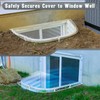 Tandefio 10 Sets Window Well Cover Clips Outside 2.36'' x