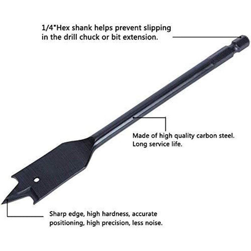 Spade Drill Bit Carbon Steel Expert Flat Wood Drill Bit