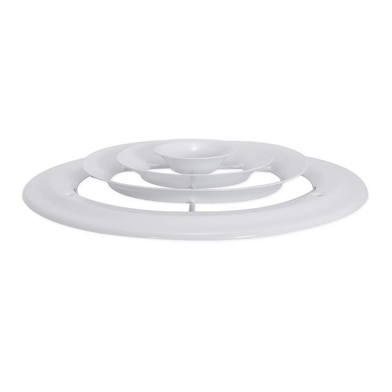 EZ-FLO 61624 Round Ceiling Diffuser, 8 inch, White