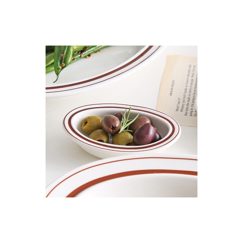 Syracuse maple line oval sauce bowl 10cm 2 colors, line