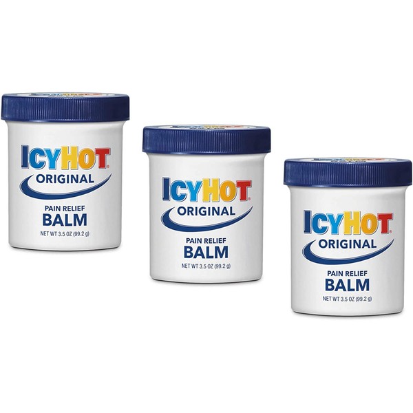Icy Hot Pain Relieving Balm 3.5 Ounce Original (Pack of 3)