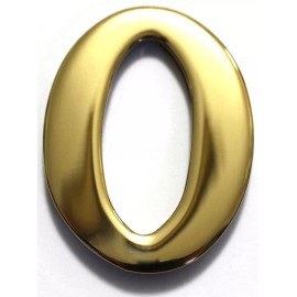 Better Box Mailboxes 2" Brass Numbers Better Box Mailboxes Brass Mail Box Numbers 2 Inch Brass Number - zero