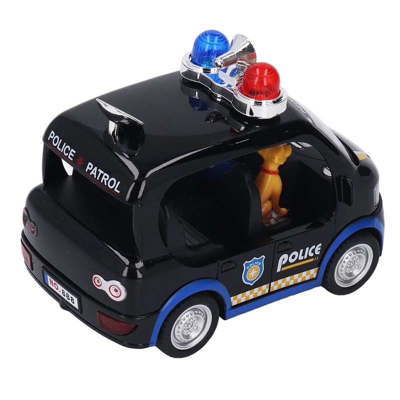 Policeman Car Toy Strong Alloy Detailed Texture Lights Sound Effect