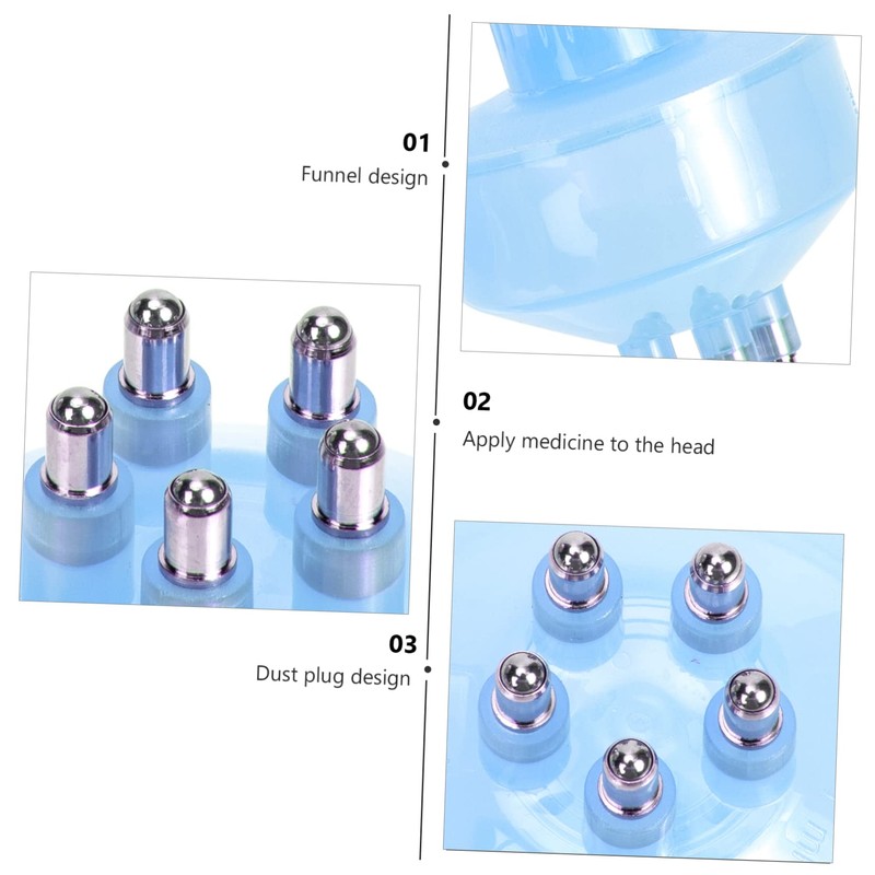 NOLITOY 3pcs Hair Oil Applicator Scalp Treatment Bottle Scalp Serum
