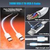 QZIIW Cable USB C a USB C, paquete de 3