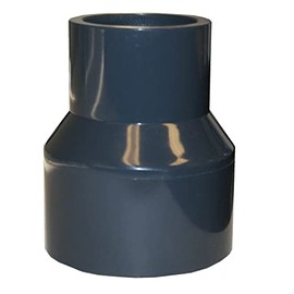 Generic ERA Sch 80 PVC Bell Reducing Coupling, 2 Inch X 1-1/4 Inch Pipe Size, Socket Connection, Gray, PVC80BR200SX125SX