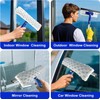 ITTAHO 81" Window Squeegee Cleaner,2 in 1 Window Cleaning Tool