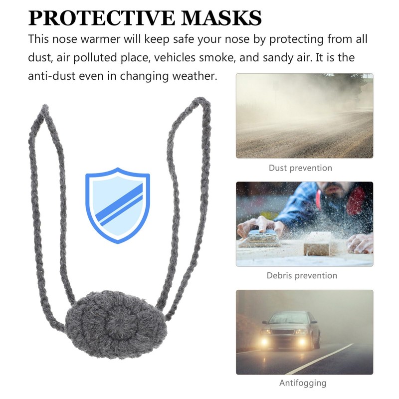 LIFKOME Winter Nose Warmer, Wool Nose Protector Cold Weather Nose