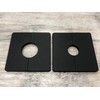 Tsnamay 2 Pcs Wall Split Flange, ABS Square Self-Adhesive Escutcheon