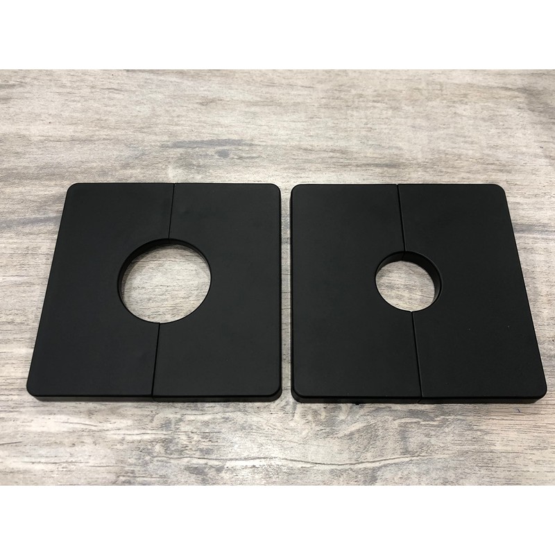 Tsnamay 2 Pcs Wall Split Flange, ABS Square Self-Adhesive Escutcheon