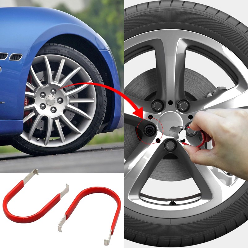XIANGLONGY 6-Piece Set Wheel Bolt Caps Puller, Wheel Nut Caps