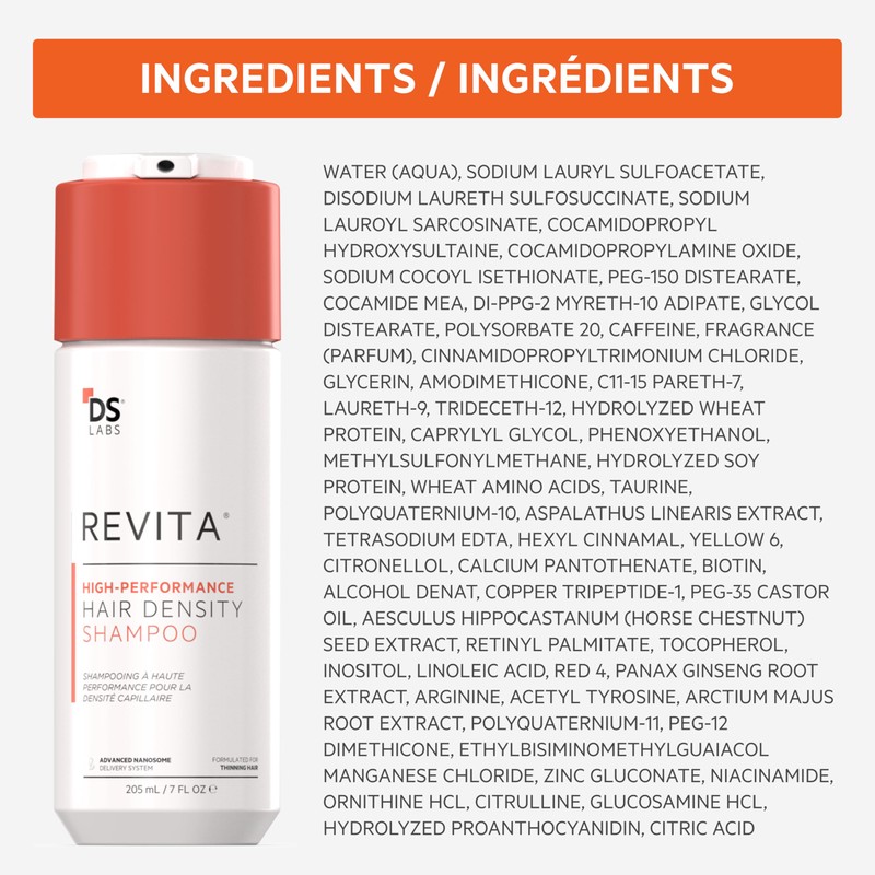 ds labs Revita Hair Density Shampoo for Thinning Hair, Color
