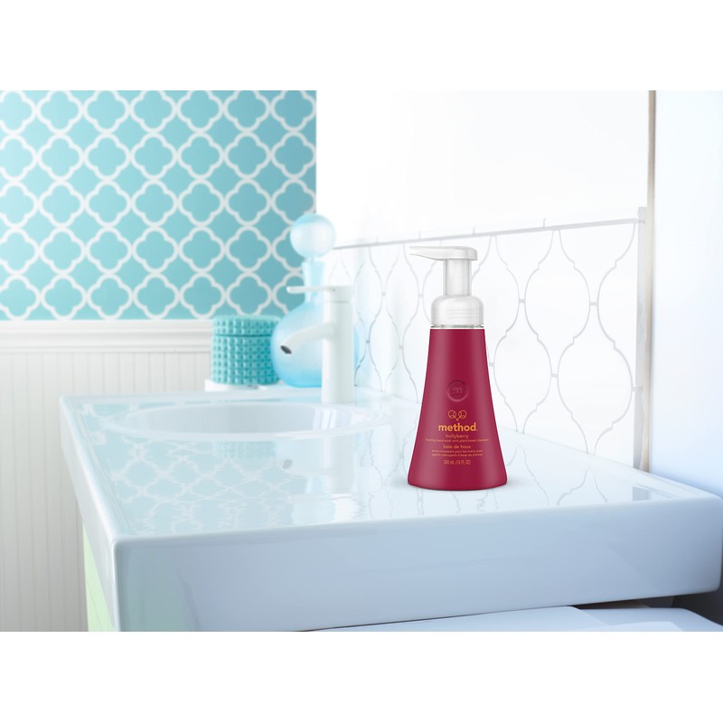 Method Foaming Hand Wash, Hollyberry, 10 Fl Oz (Pack of