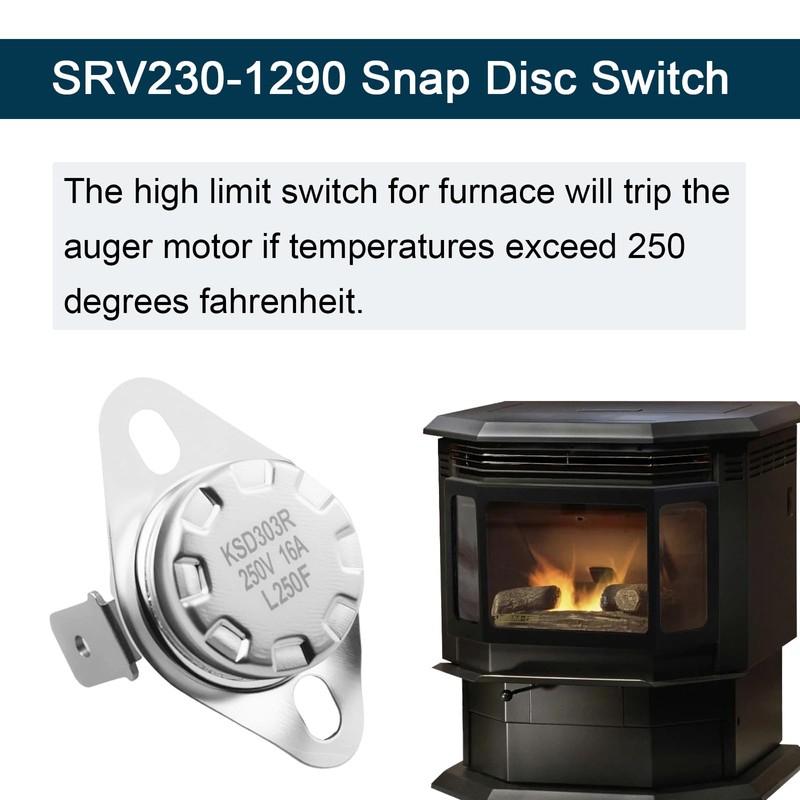 Snap Disc Switch for Quadra-Fire Santa Fe, MT Vernon, Classic