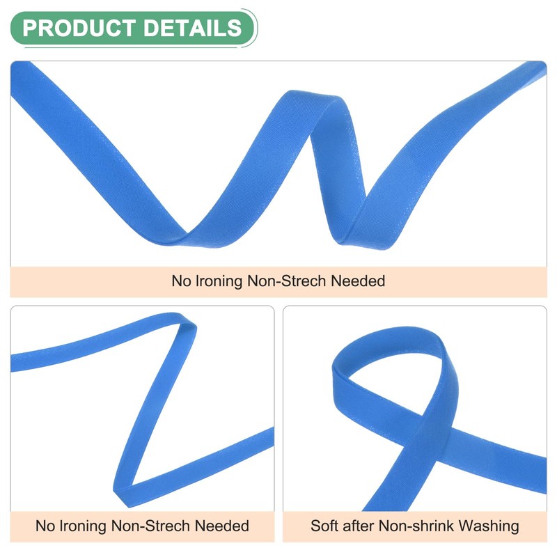 M METERXITY Double Fold Bias Tape 1/2 Inch 25 Yards