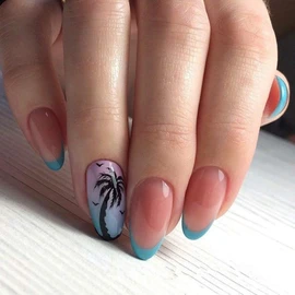 2 calcomanías 3D para uñas de estilo tropical, palmera de verano, árbol de coco, manicura, bricolaje, belleza, palmera negra, decoración de uñas, calcomanía 3D, decoración de uñas de playa 2022 (2 unidades, palmera negra)
