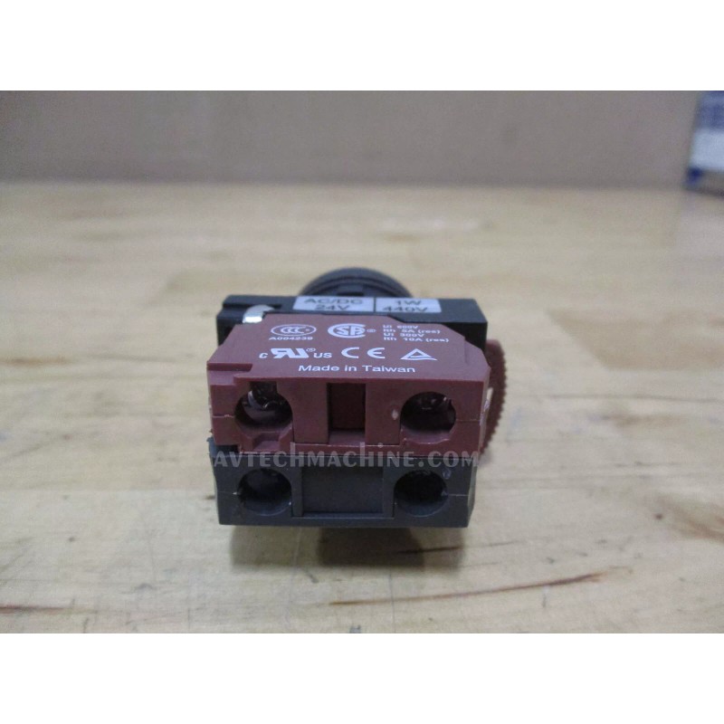 NHD NLB22-E01RA NHD Convex Head Push Button Switch 22mm Diameter