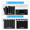 MaKefeile Room Divider Curtains Total Blackout Privacy Curtain Panel Room