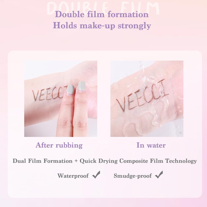 VEECCI Waterproof Liquid Eyeliner Pencil - Smudge-Proof, Long-Lasting Matte Eye
