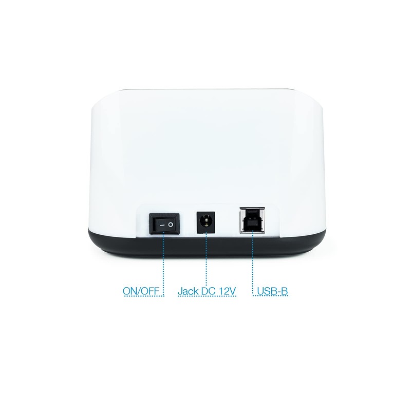 TooQ TQDS-802BW Docking Station Connection Base with Double SATA Bay