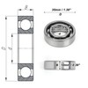 ACROPIX 6003 & Deep Groove Ball Bearings P5 17x35x10mm Lubricated