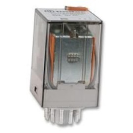 FINDER 60.13.9.012.0040 10-AMP, 12V DC Coil, 3PDT, Agni Contact, General Purpose Relay, Lockable Test Button & MECH. Indicator