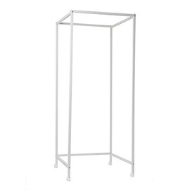 Don't Look at Me - Portable Changing Room Divider - White Frame with Casters