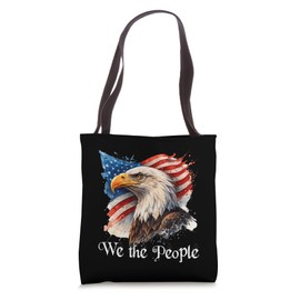 American Flag Patriotic Founding Fathers We The People USA Tote Bag